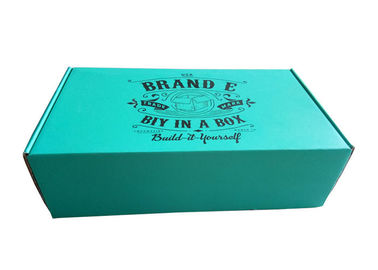 Çin Ayakkabı Ambalaj için Mavi Kağıt Hediye Kutusu Şerit / Köpük Ekle Yazdır Fabrika