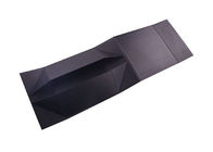 UV Logo Baskılı Karton Katlanır Hediye Kutuları, Kapaklı Siyah Hediye Kutuları Tedarikçi