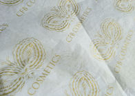 Altın Logo Konfeksiyon Baskılı Hediye Doku Kağıt Pürüzsüz Beyaz Renk Özelleştirilmiş Tedarikçi