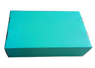 Ayakkabı Ambalaj için Mavi Kağıt Hediye Kutusu Şerit / Köpük Ekle Yazdır Tedarikçi
