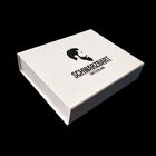 EVA Köpük Ekle ile Beyaz Kitap Şekilli Kutu Siyah Damgalama Logo Mıknatıs Kapatma Tedarikçi