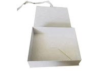 Katlanır Karton Kağıt Hediye Kutusu Beyaz Şerit Dikdörtgen Şekil Pantonu Baskı Tedarikçi