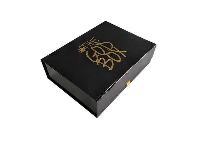 Altın Damgalama Logo Baskılı Hediye Kutuları Katlanmış, Kitap Şekilli Kağıt Hediye Kutusu Tedarikçi