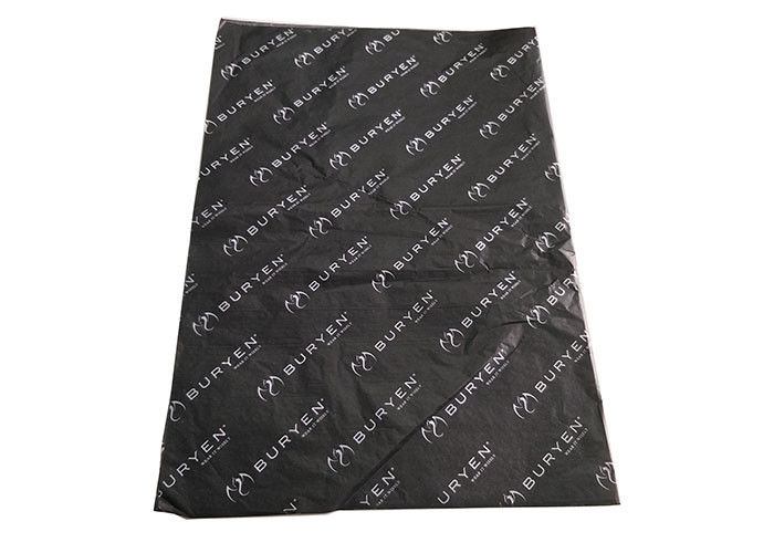 Siyah Toplu Doku Kağıdı, Logo Baskılı Kullanışlı Çiçek Ambalaj Kağıdı Tedarikçi