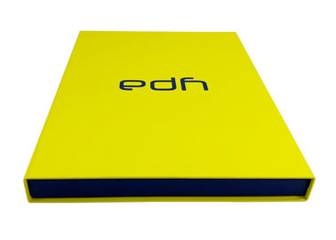 Sarı Renk Kitap Şekilli Hediye Kutusu, Manyetik Catch ile Karton Flip Top Kutuları